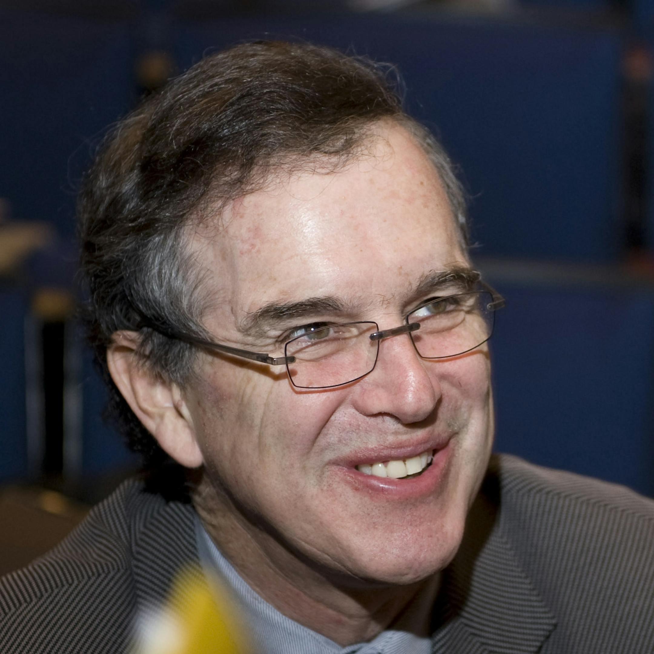 FILE - In this April 5, 2008 file photo, Gary B. Trudeau, cartoonist and creator of "Doonesbury," speaks in New Haven, Conn. Universal Press Syndicate will offer replacement Doonesbury comic strips next week to newspapers that don't want to run a series focusing on a Texas law that requires women to have an ultrasound before getting an abortion, officials said Friday, March 9. 2012. (AP Photo/Douglas Healey, File)