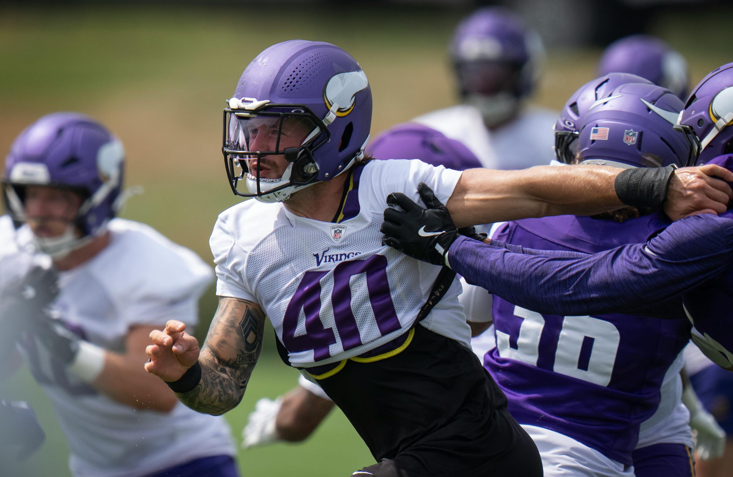 Vikings practice one last time before preseason finale. Who can make a case for a roster spot?