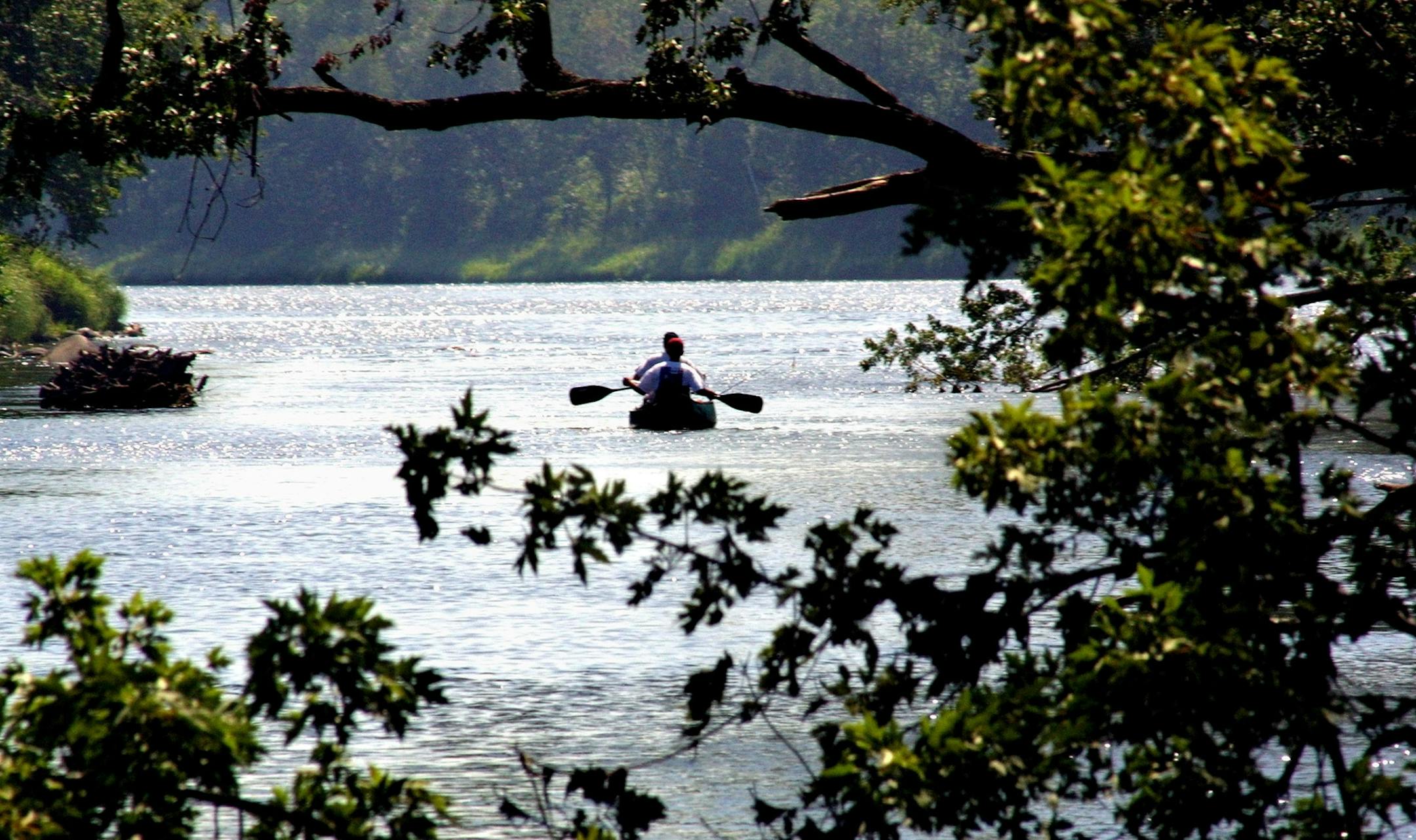 A lazy, hazy summer day of paddling and fishing the upper regions of the St. Croix river with Minnesota to your rightside and Wisconsin to your left.