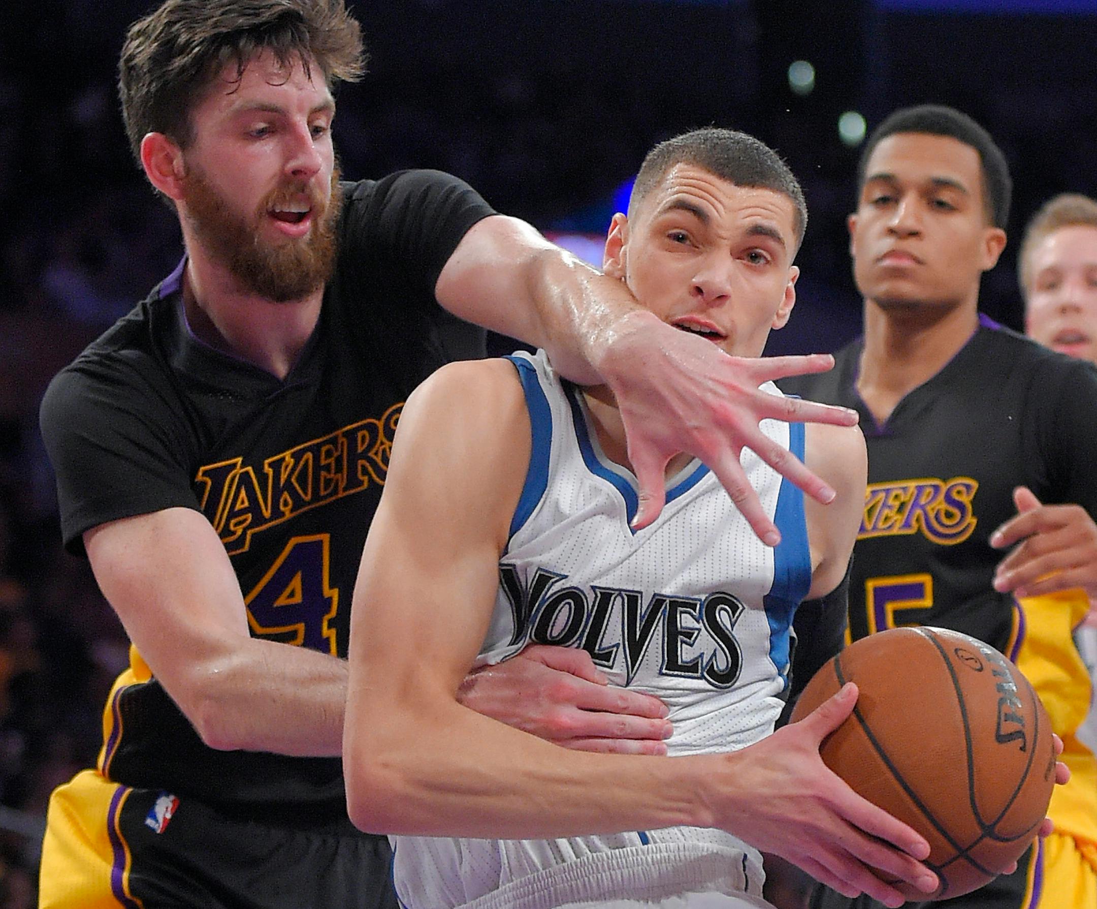 On Friday night, Timberwolves guard Zach LaVine drew a foul against the Lakers' Ryan Kelly on his way to scoring 18 points. A night later, LaVine scored 37 against Golden State.