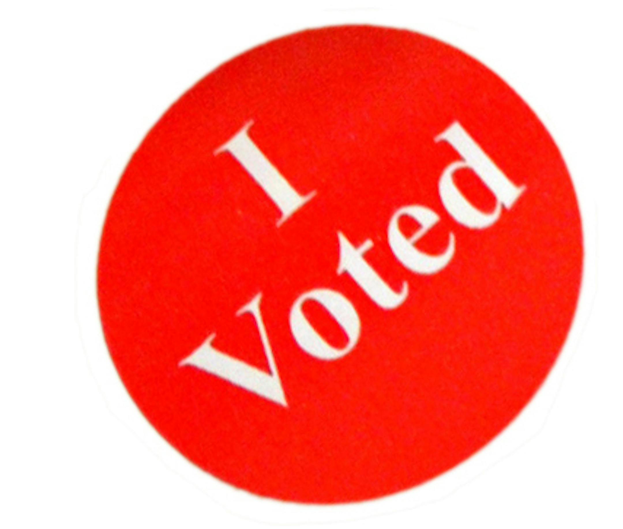 "I voted" stickers Stribsouth Ren≈Ωe Jones/Star Tribune 9/8/04 ORG XMIT: MIN2013110515183440