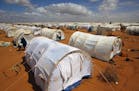 In this photo taken Friday, Aug. 5, 2011 tents are seen at the UNHCR's Ifo Extension camp outside Dadaab, eastern Kenya, 100 kilometers (62 miles) fro