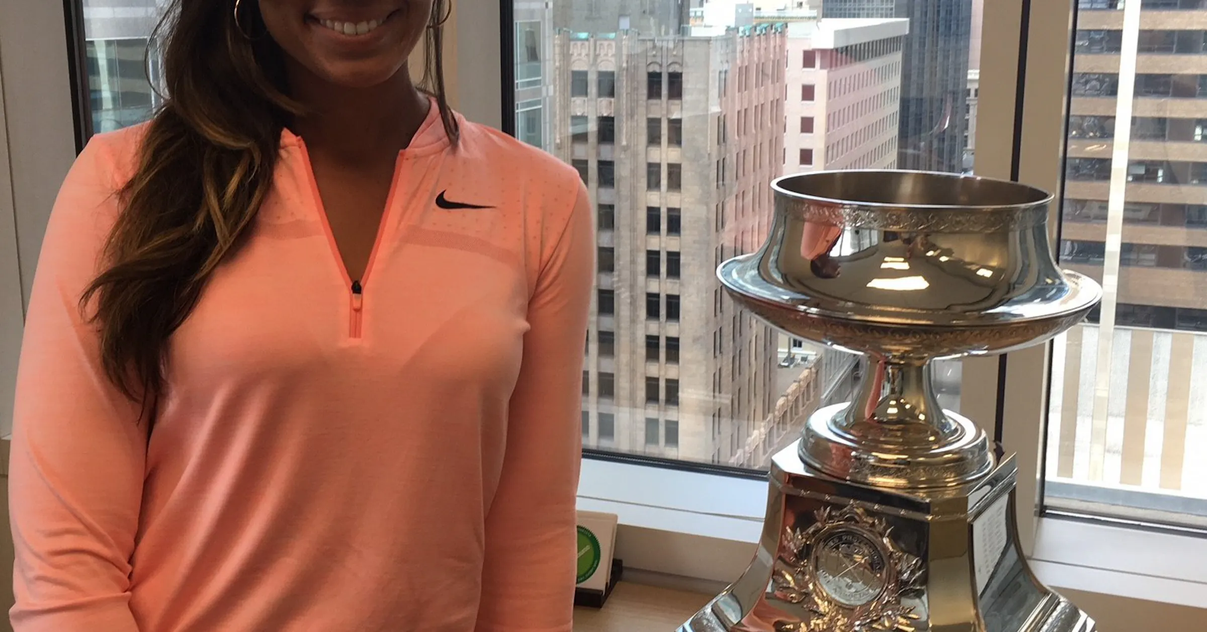 Cheyenne Block Cheyenne Woods is a chip shot off the ol' block