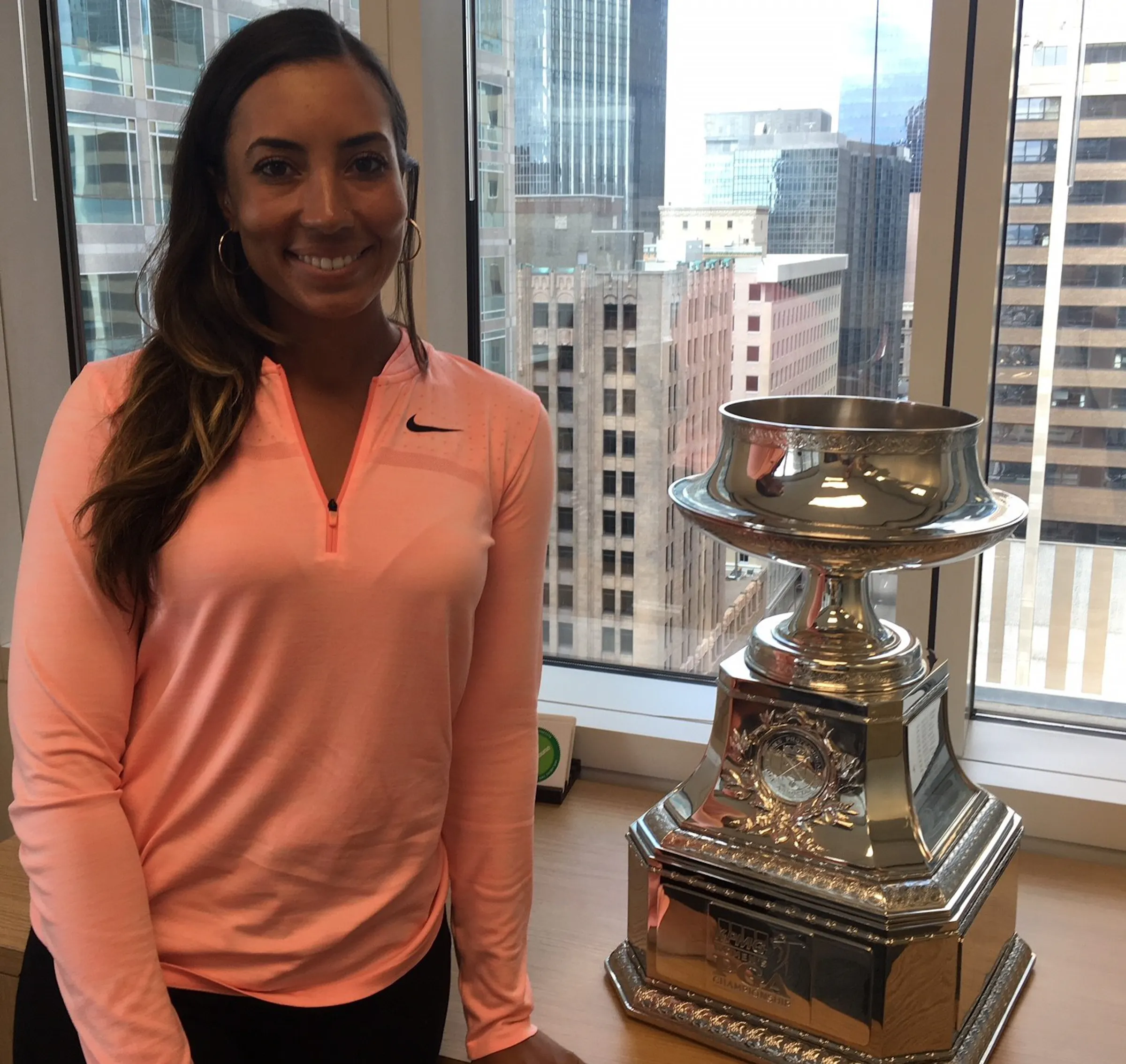 Cheyenne Woods is a chip shot off the ol' block