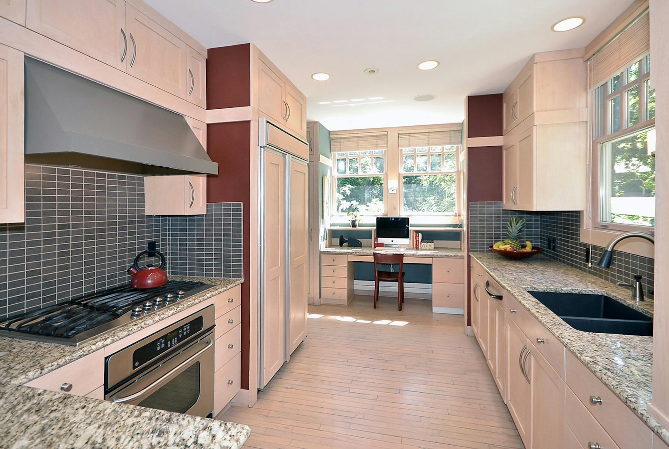 Kitchen of Arts & Crafts home for sale on lake MInnetonka. provided by Coldwell Banker Burnet