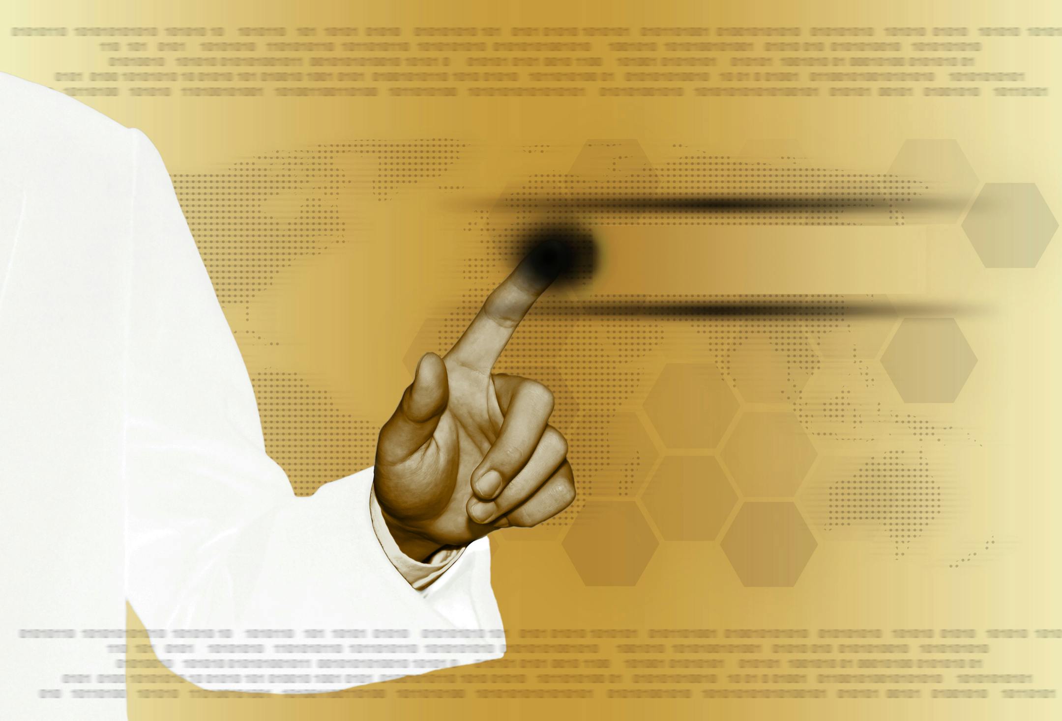 business hand pushing strategy button on a touch screen interface