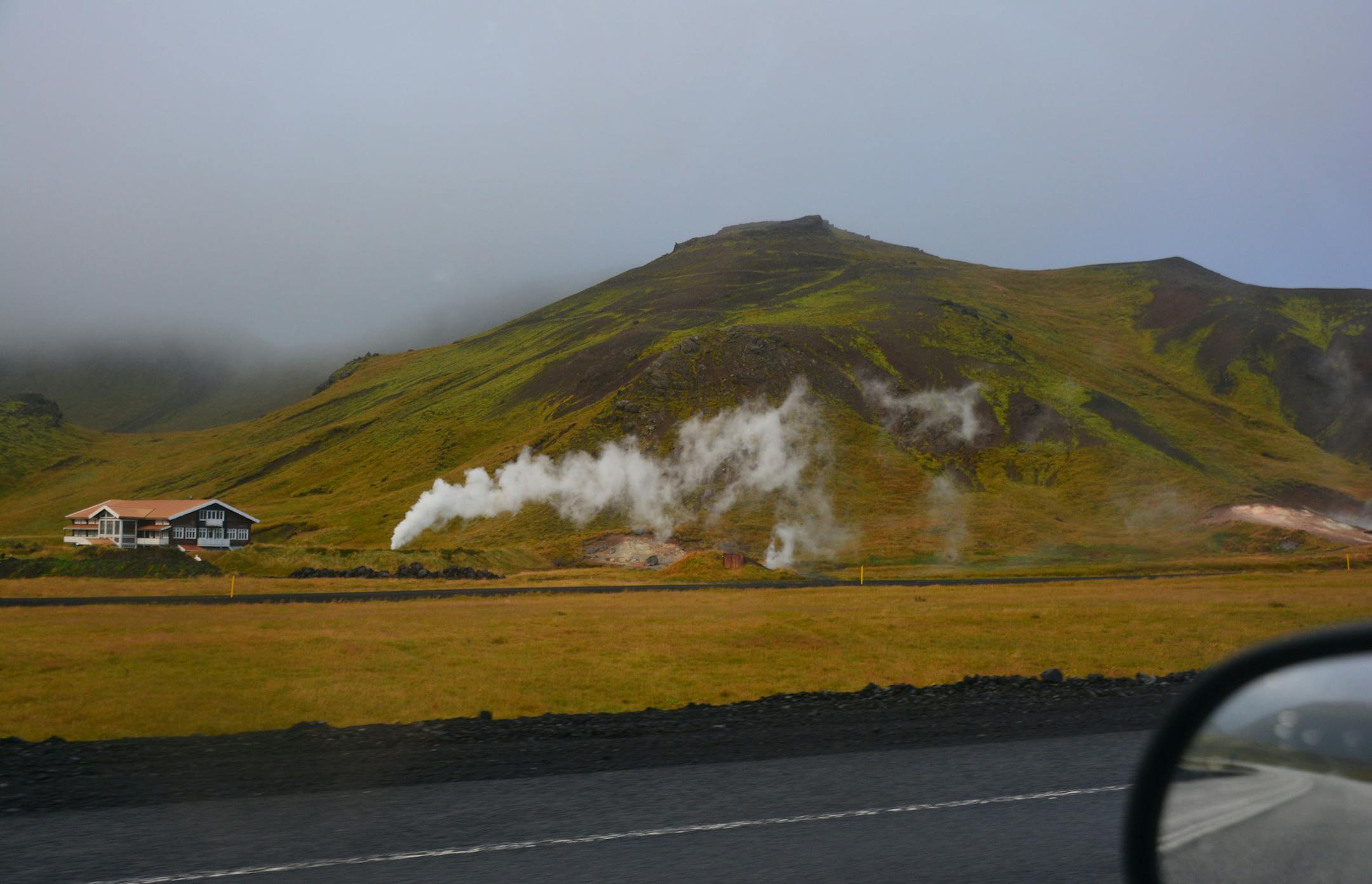 Just five hours by plane, but so different that visitors may feel like they've landed on the moon. On the way to Feyksal Horse Theater, Iceland offers a sampling of the geothermal activity that is constant in the country. (Jill Schensul/The Record/MCT) ORG XMIT: 1159604