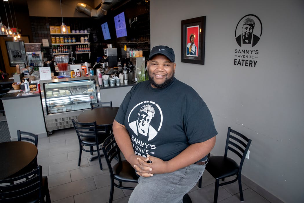 Sammy McDowell at his Sammy's Avenue Eatery in 2020. 