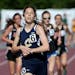 Chanhassen's Emily Castanias crossed the finish line to win the 3200-meter run final with a time of 10:28:58 at the Class 2A girls' state track and fi