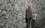 Matt and Madeline (Maddy) Logelin, 8, at the Geffen Center, Museum of Contemporary Art in Los Angeles.