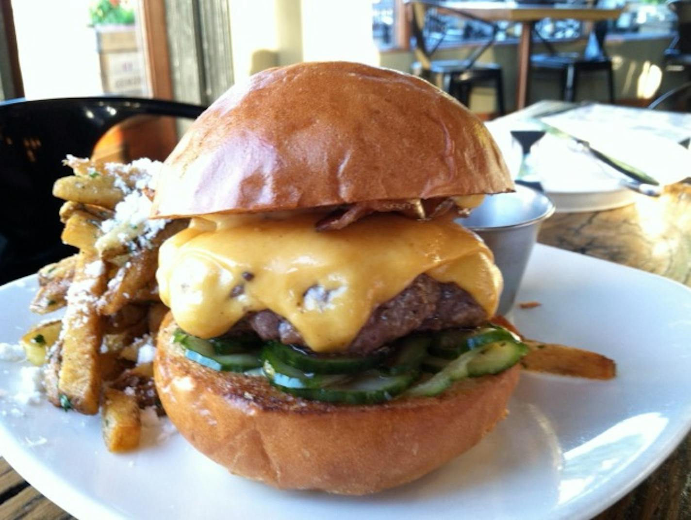 Erick Harcey's version of the "Perfect Burger."