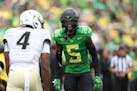 Cornerback Khyree Jackson transferred last season from Alabama to Oregon, where he was named a first-team All-Pac-12 selection.