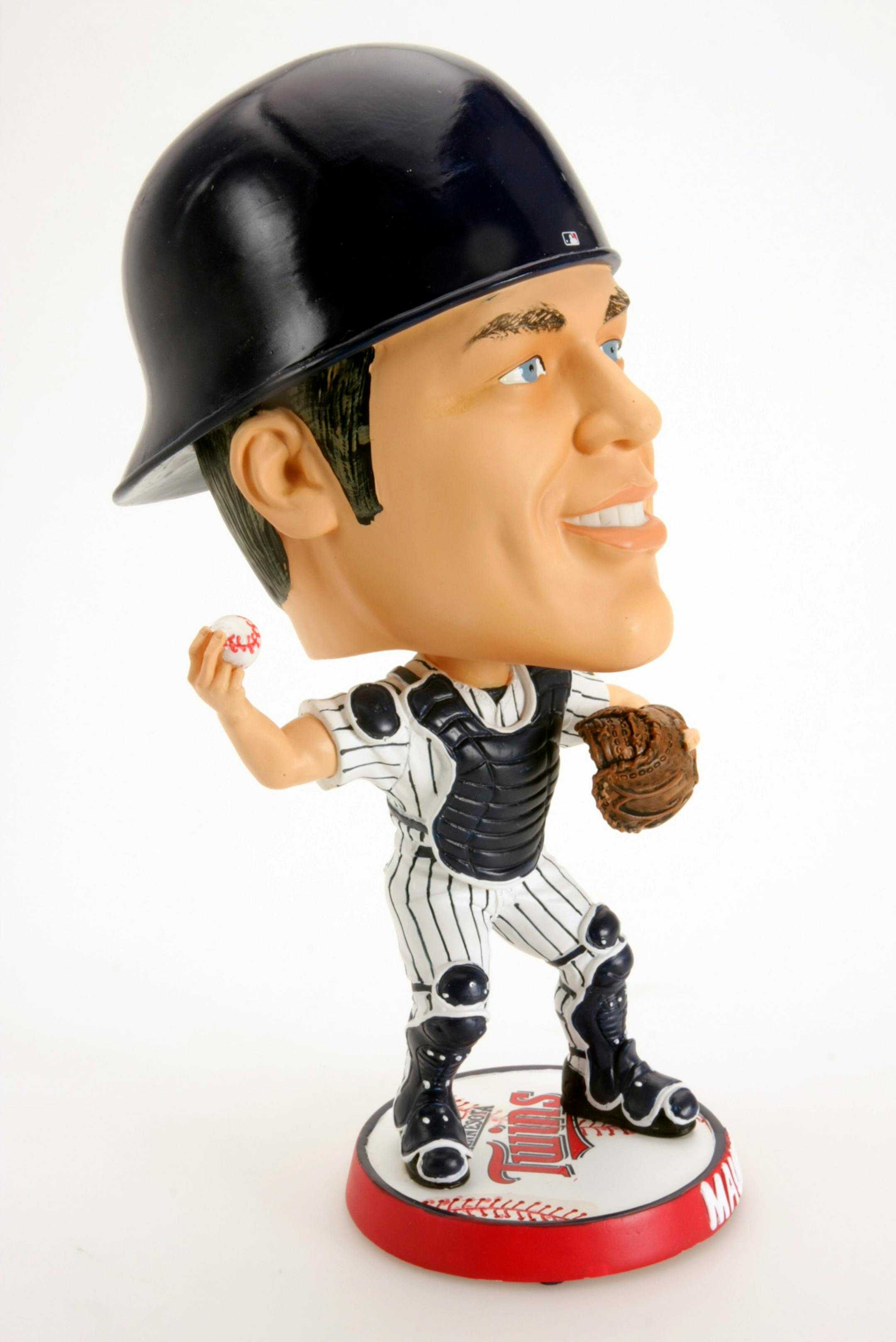 The Joe Mauer bobble-head figure