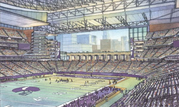 March 1, 2012. New rendering of Vikings stadium, after stadium announcement.