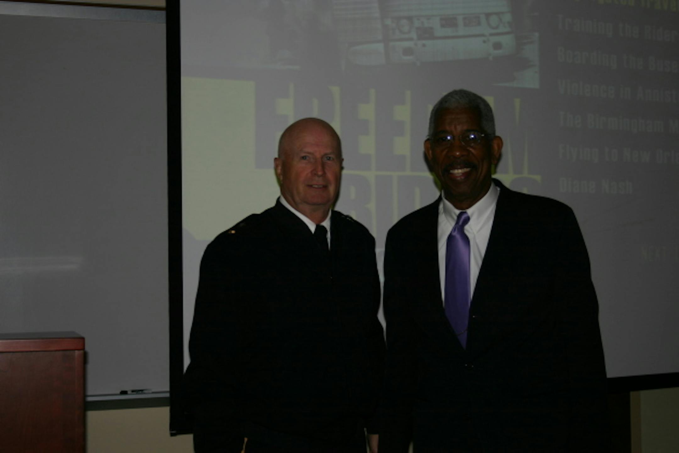 Maj. Gen. Richard Nash with Ernest "Rip" Patton, Jr.