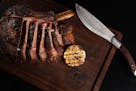 Bone-in ribeye. ] ANTHONY SOUFFLE &#x2022; anthony.souffle@startribune.com Frames for Rick Nelson restaurant review of P.S. Steak, a modern-day, seaso