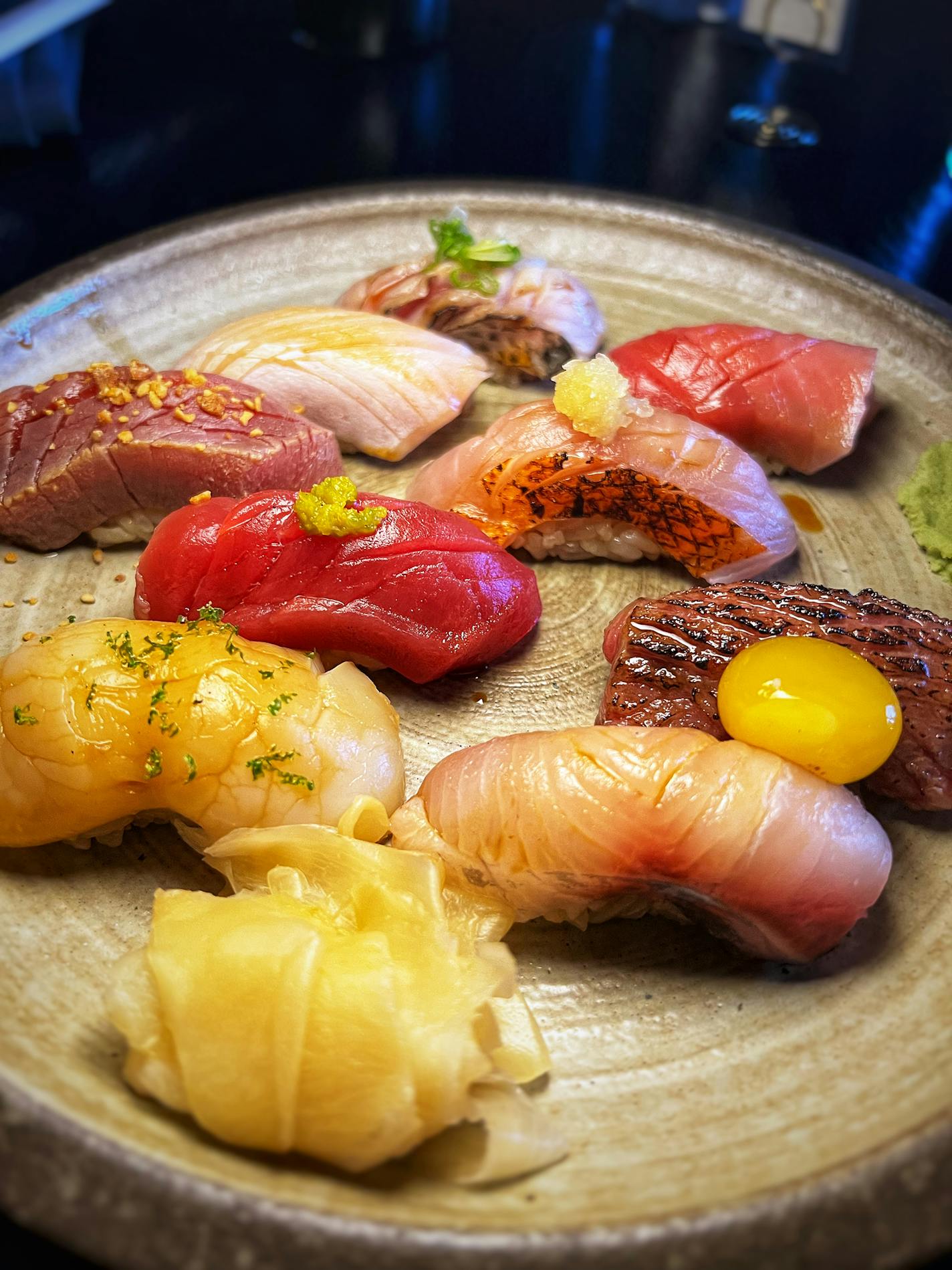 An assortment of nigiri at Cobble Social House in Minneapolis. Jon Cheng, Star Tribune