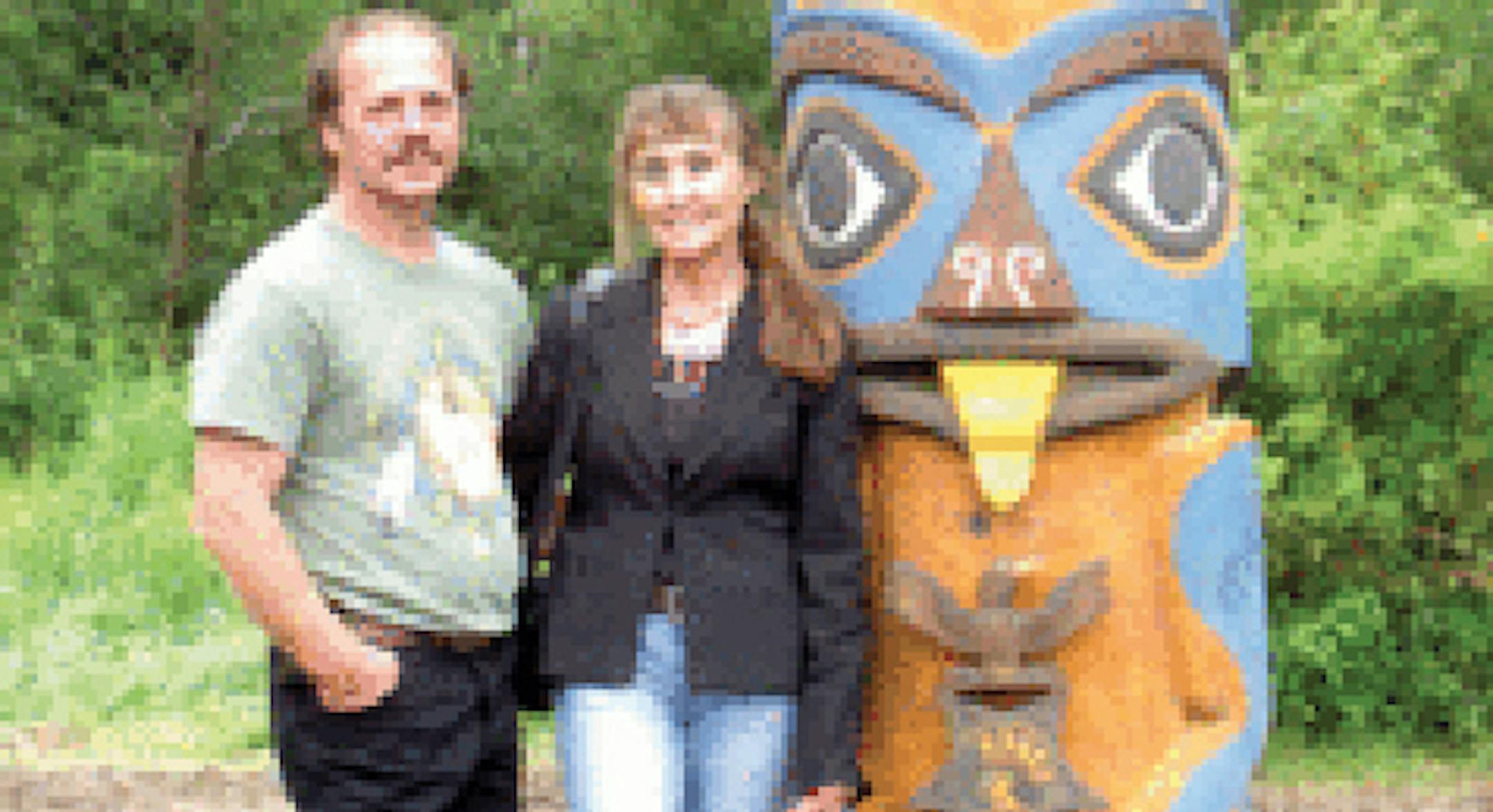 Carl and Linda Muggli, in a photo from their totem pole website.