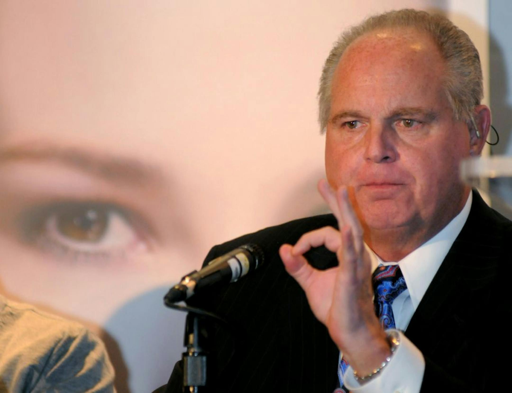 Jan. 27, 2010 photo of radio talk-show host Rush Limbaugh
