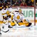 Goaltender Hunter Shepard and Minnesota Duluth won't get a chance to defend their NCHC tournament title.