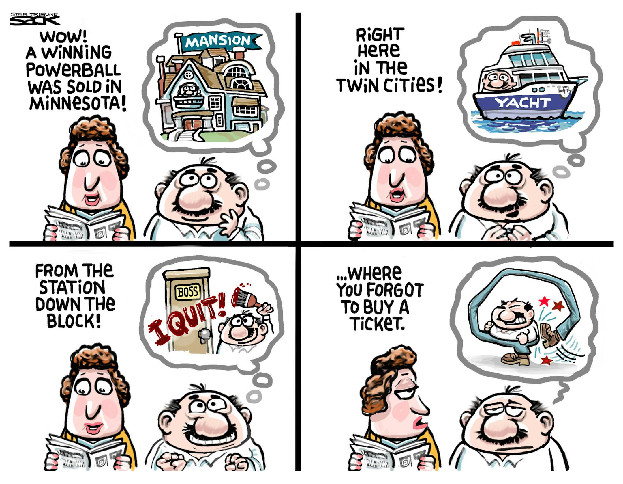 Steve Sack editorial cartoon for Aug. 11, 2013.