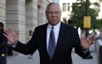 FILE - In this Oct. 10, 2008 file photo, former Secretary of State Colin Powell is seen in Washington. Powell says he sent Hillary Clinton a memo tout