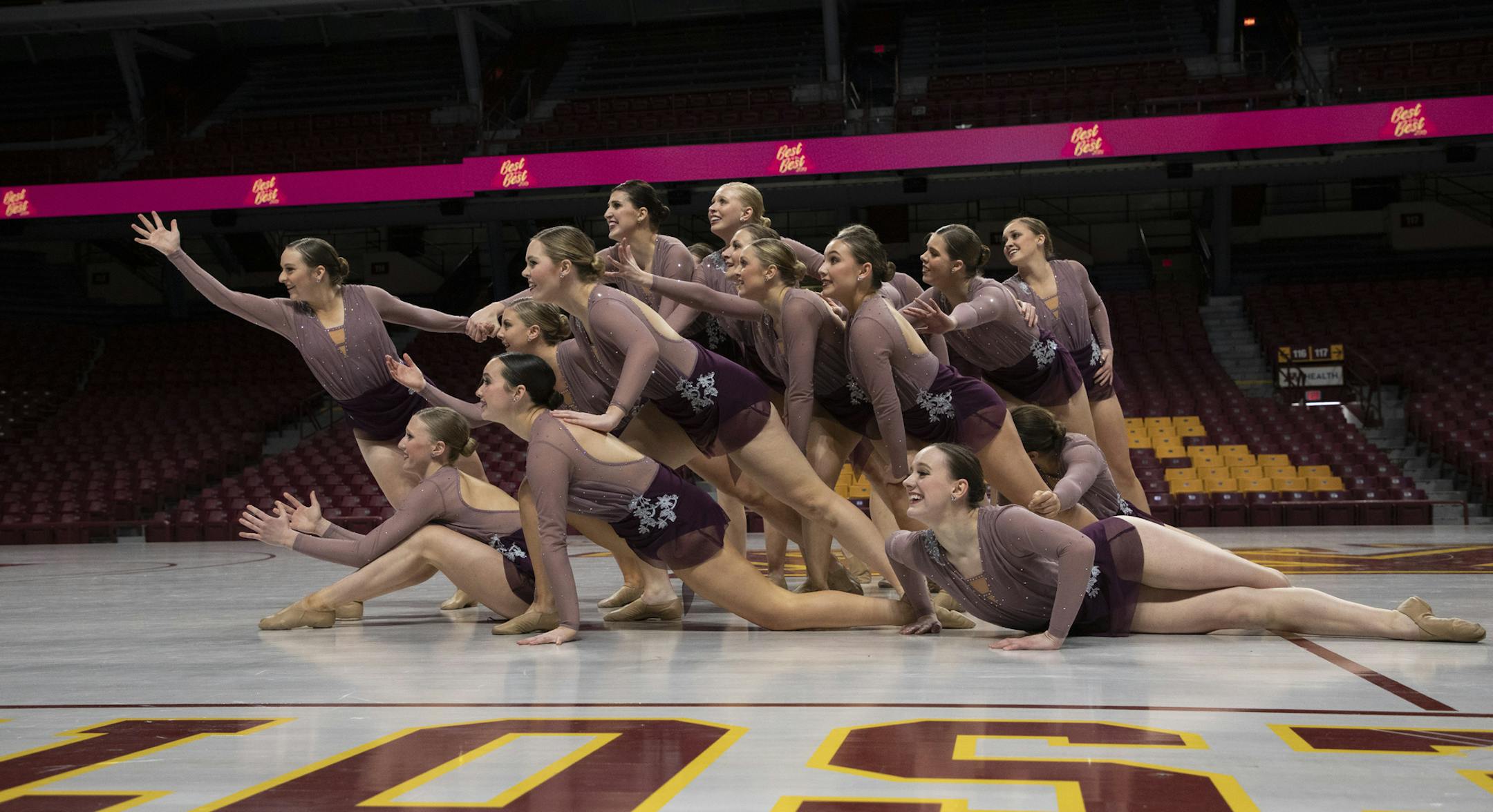 The College of St. Benedict dance team.