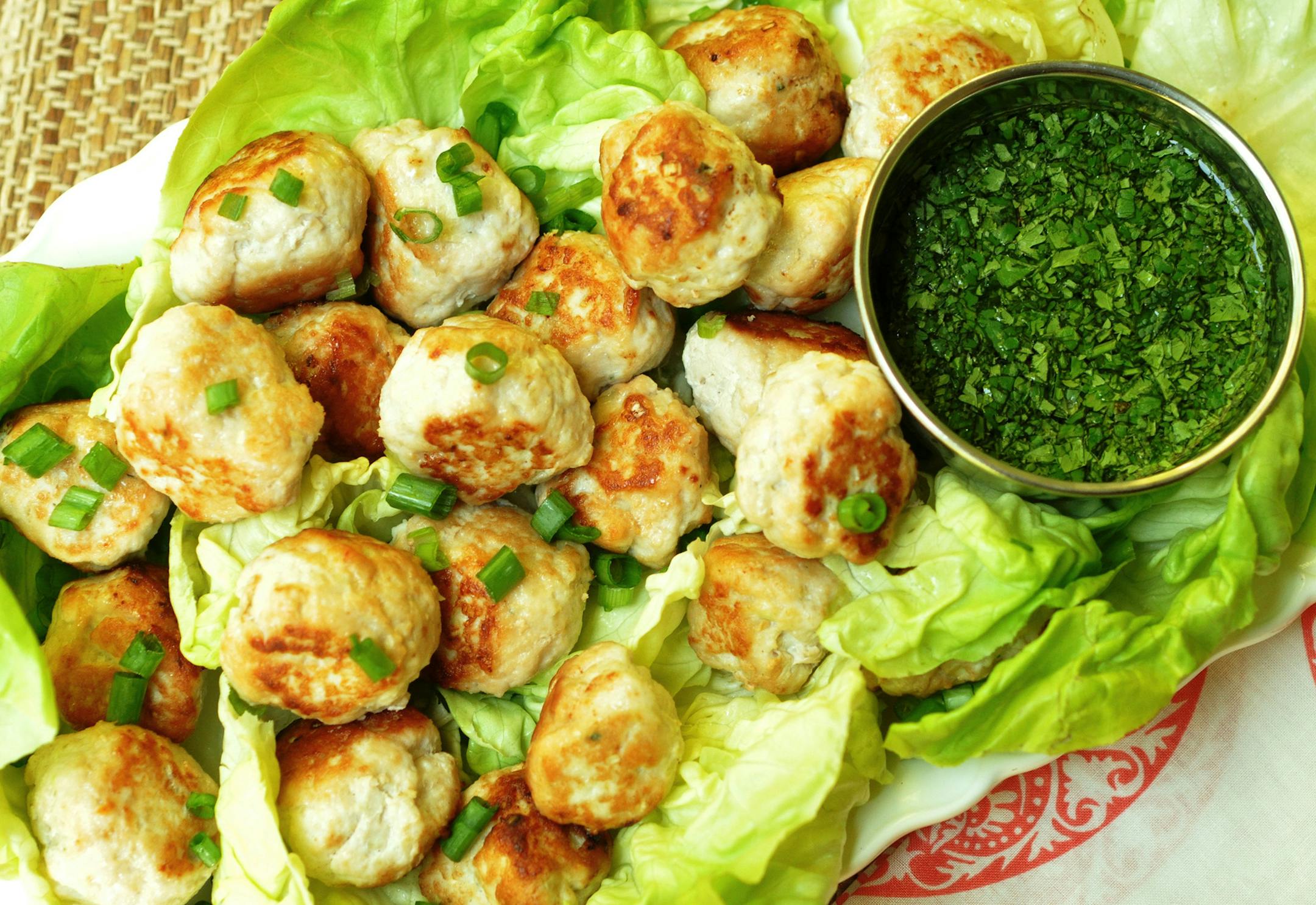 Meredith Deeds, Special to the Star Tribune Turkey lemongrass meatballs.