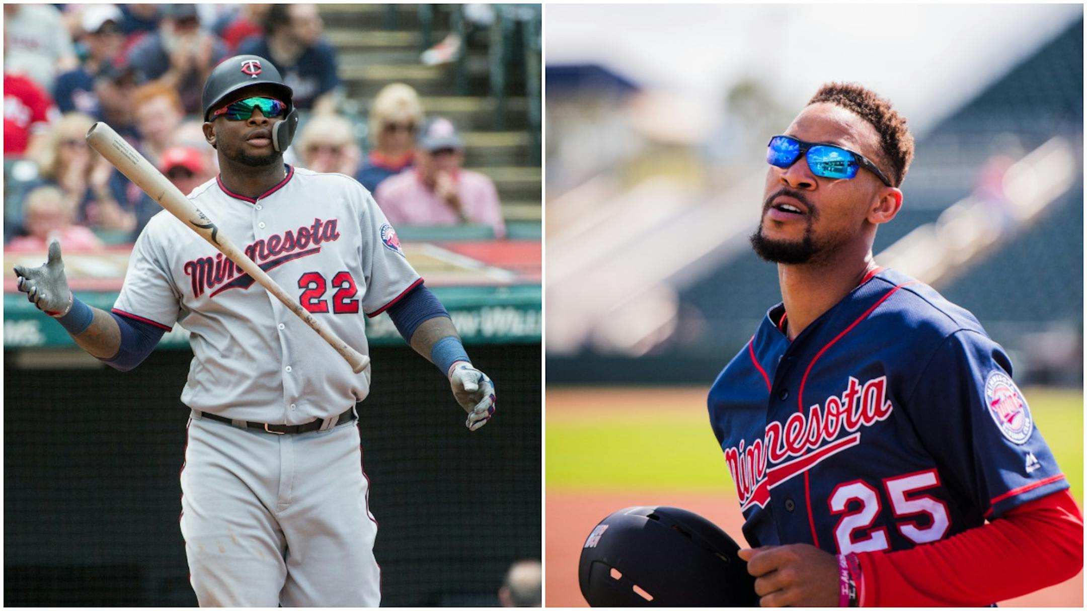 Miguel Sano (left) and Byron Buxton