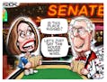 Sack cartoon: Pelosi vs. McConnell