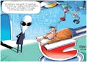 Editorial cartoon: Universal health care