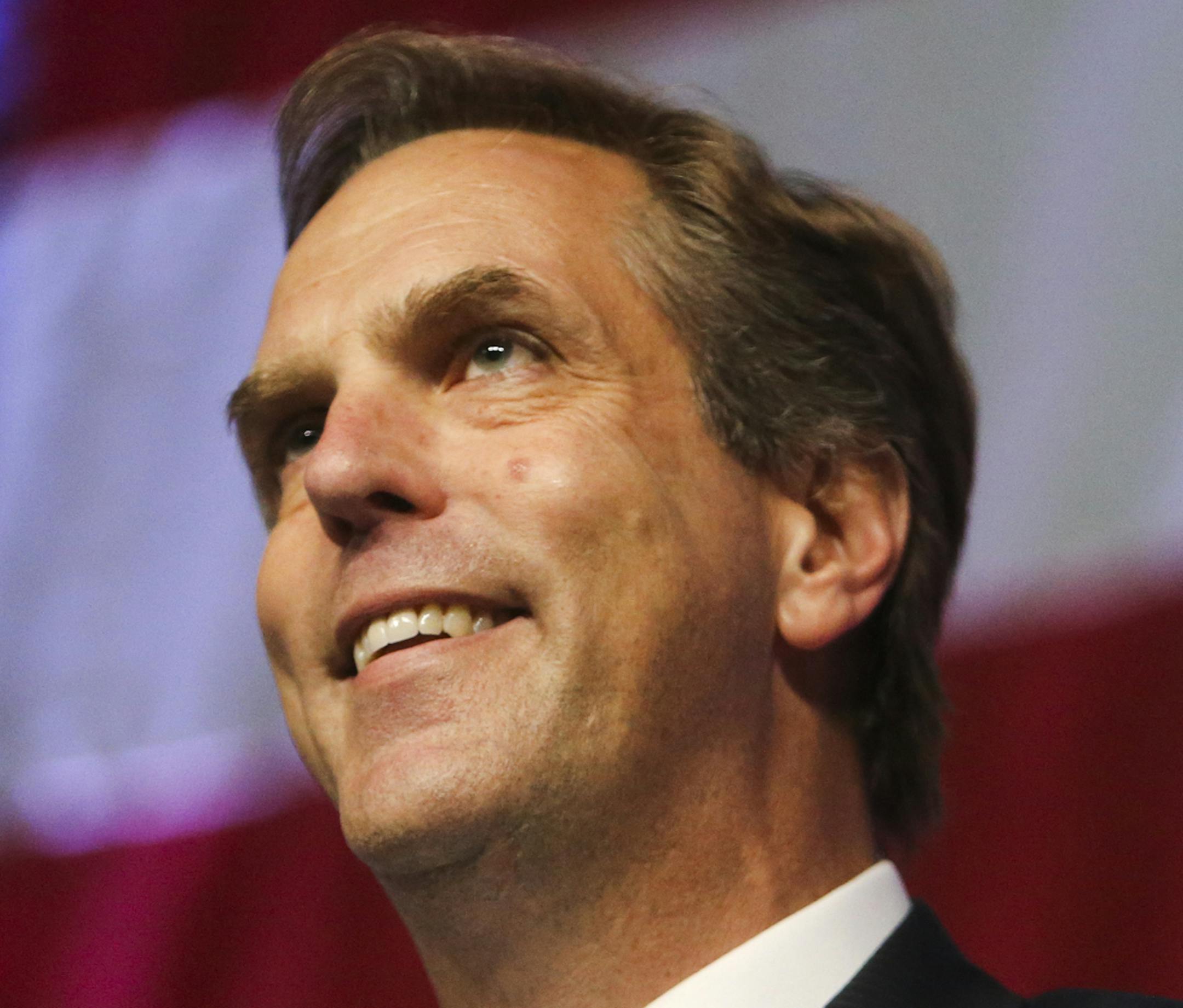 Republican U.S. Senate candidate Mike McFadden took the stage to address delegates at the Minnesota Republican Party Convention at the Rochester Civic Center Friday, May 30, 2014.](DAVIDJOLES/STARTRIBUNE) djoles@startribune.com Minnesota Republican Party Convention at the Rochester Civic Center Friday, May 30, 2014