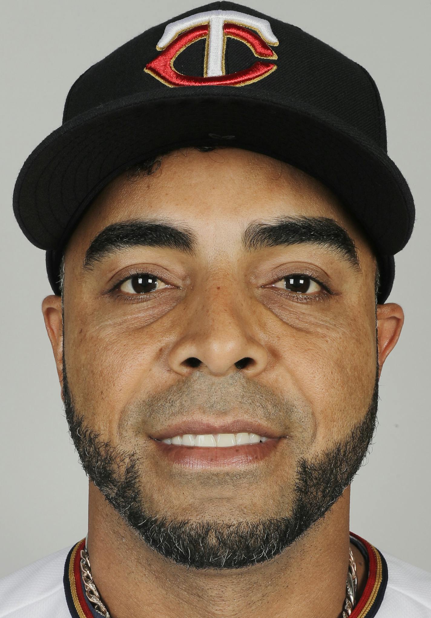 This is a 2020 photo of Nelson Cruz of the Minnesota Twins baseball team. This image reflects the Twins 2020 active roster as of Thursday, Feb. 20, 2020, when this image was taken. (AP Photo/Brynn Anderson) ORG XMIT: FLBA