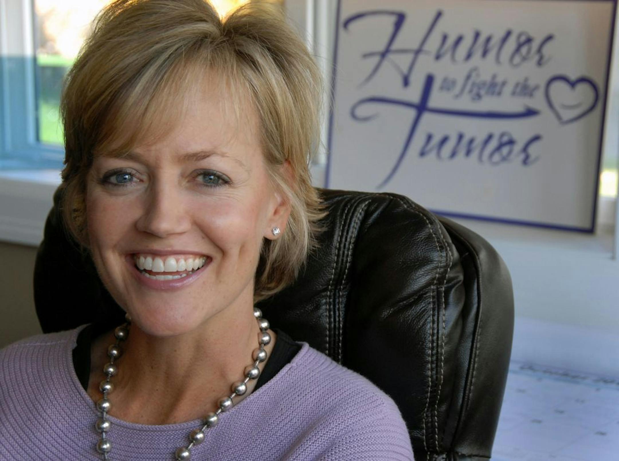 Joelle Syverson is the founder of Humor to Fight the Tumor.