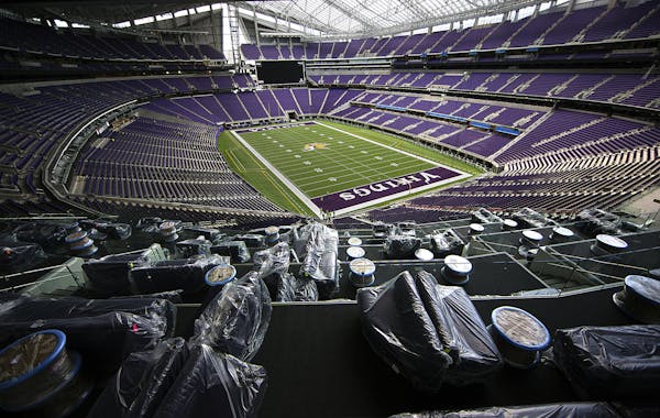 U.S. Bank Stadium won't be open to fans for the first two Vikings home games.