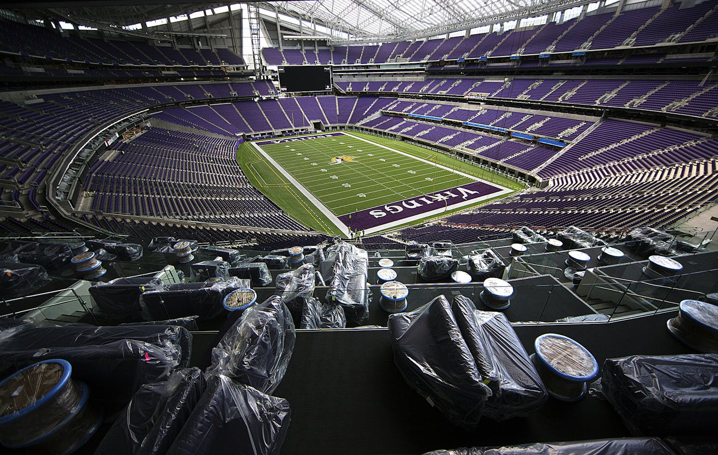 U.S. Bank Stadium won't be open to fans for the first two Vikings home games.