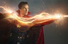 Dr. Strange (Benedict Cumberbatch) fights extra-dimensional evil armed with mystic might, his Cloak of Levitation and the Eye of Agomotto.
