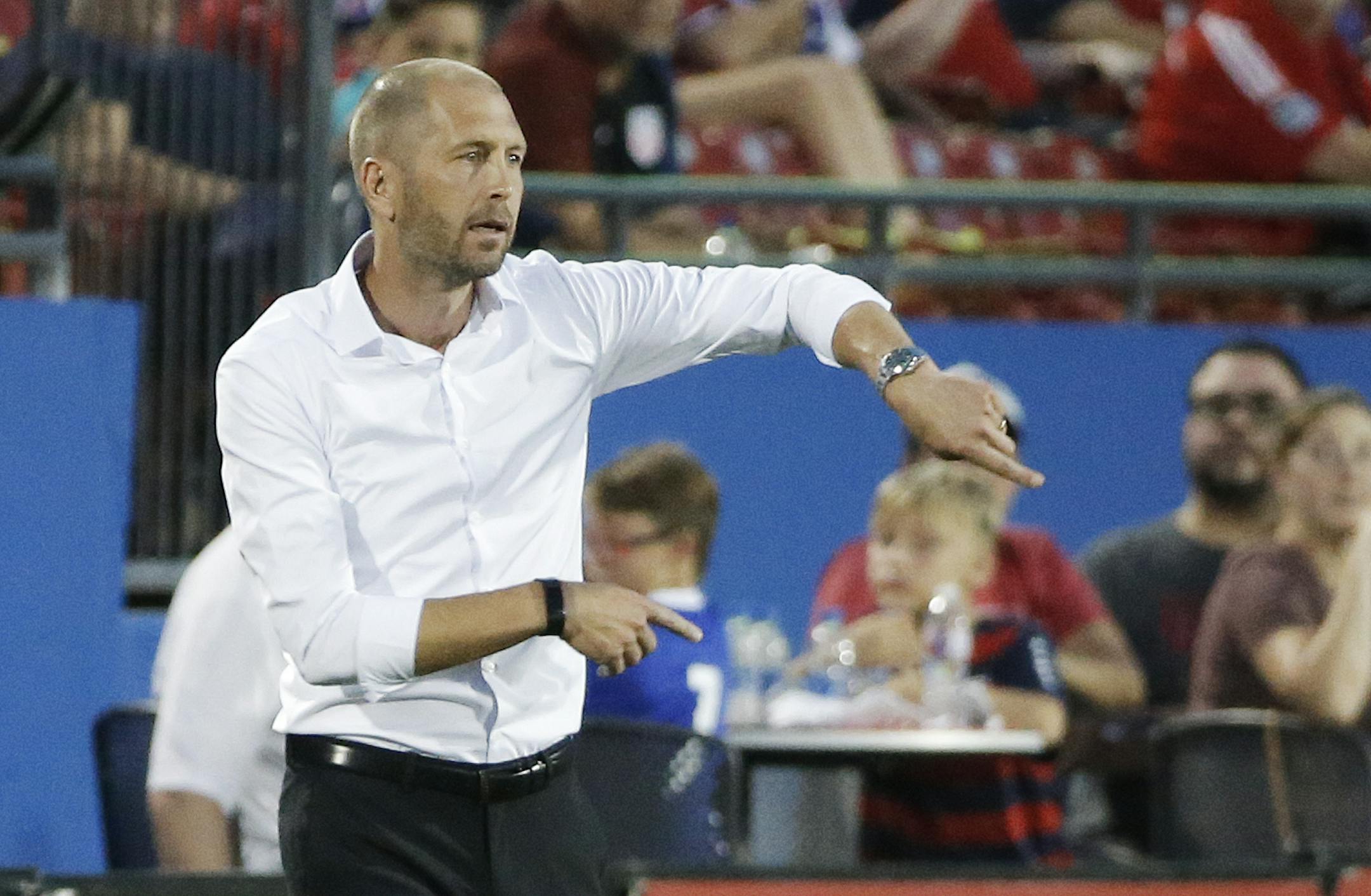 Columbus Crew head coach Gregg Berhalter is the reported leading candidate to coach the U.S. men's soccer national team.