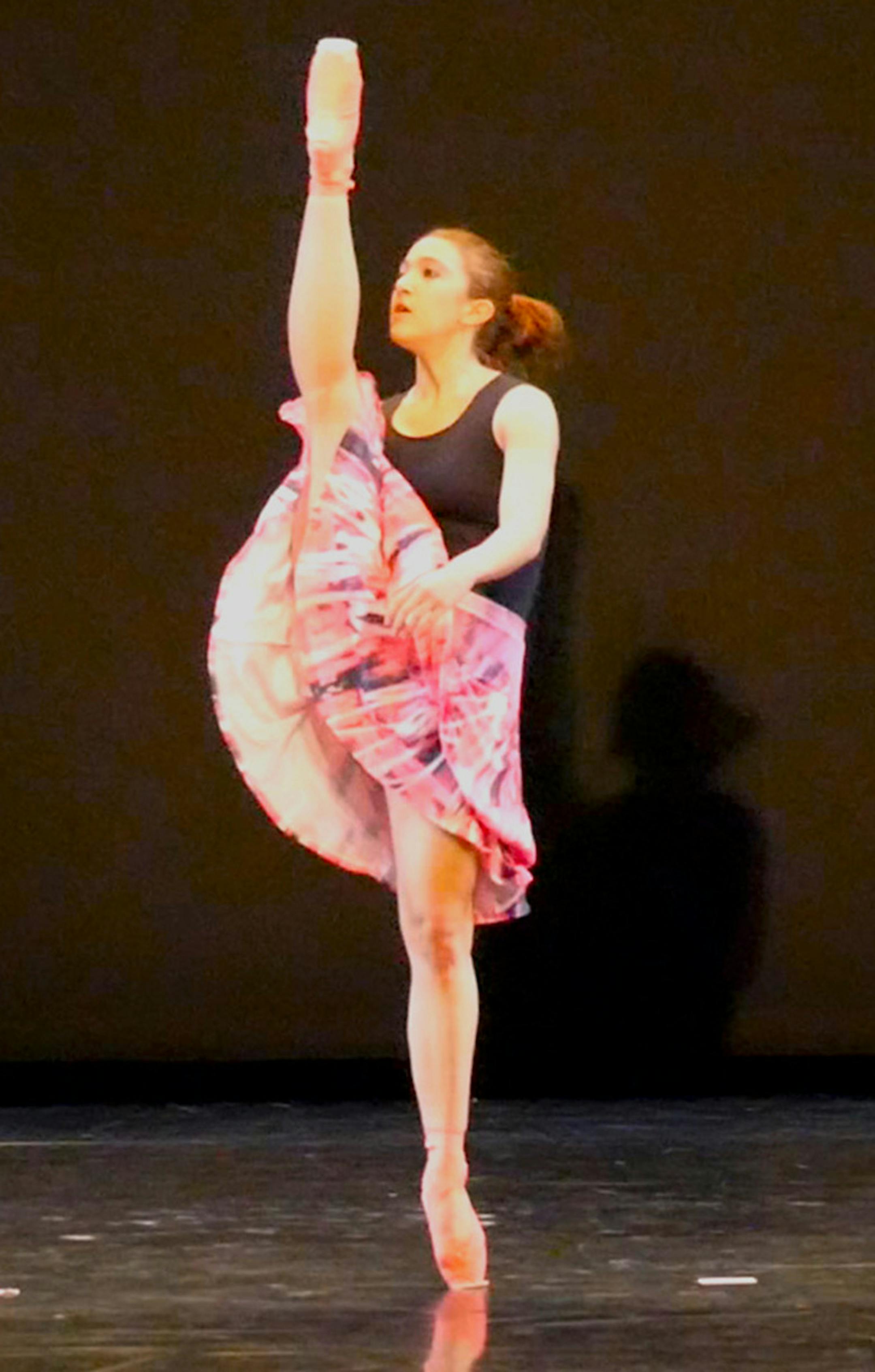 Dancer Laurie Nielsen, photo by James Sewell. For Review of James Sewell Ballet&#xed;s fall concert, which includes a collaboration with much-buzzed-about New York City choreographer Joanna Kotze, &#xec;The rest of everything.&#xee;