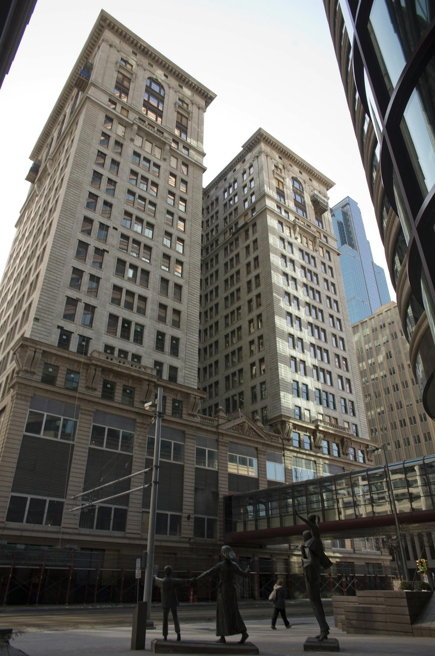 There's a glut of obsolete office space - Class C, according to the brokers - in the Twin Cities metro. Those properties, mostly old buildings in the city center - are being targeted by developers who are converting them into rental apartments. The Soo Line building at 5th St. S. and Marquette Ave. in downtown Minneapolis is a prime example. The property is currently undergoing conversion and will be known as Soo Line Building City Apartments. The Exterior of the Soo Line building Wednesday afte