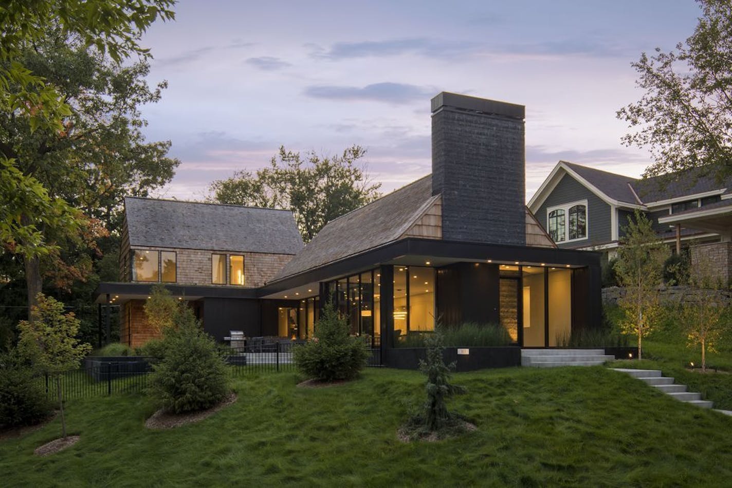 Modern melds with tradition in this Wayzata home designed by Peterssen/Keller Architecture.