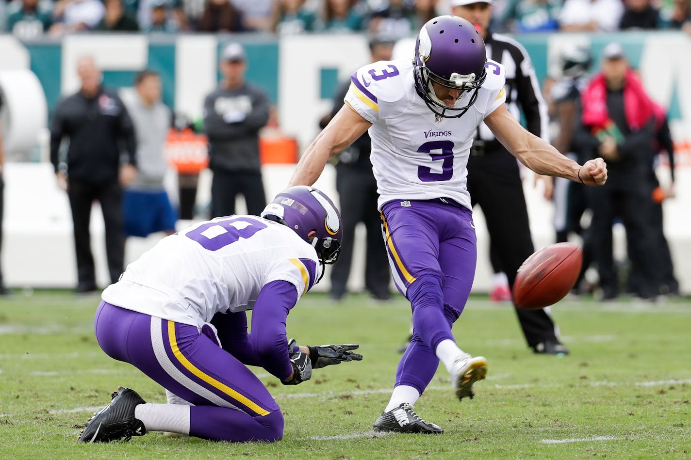 On Wednesday, with Blair Walsh surprisingly still the only kicker on the roster after the Vikings held tryouts for his potential replacement, coach Mike Zimmer said, "I still believe in him."