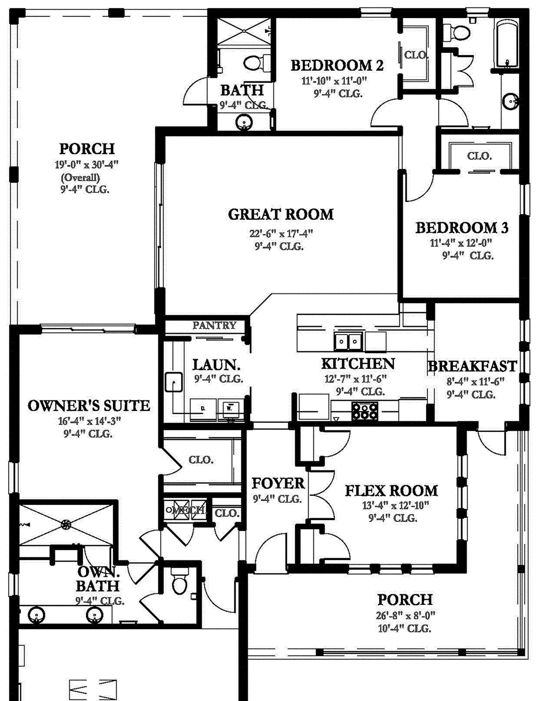Reinvented ranch home plan for 12/13/15