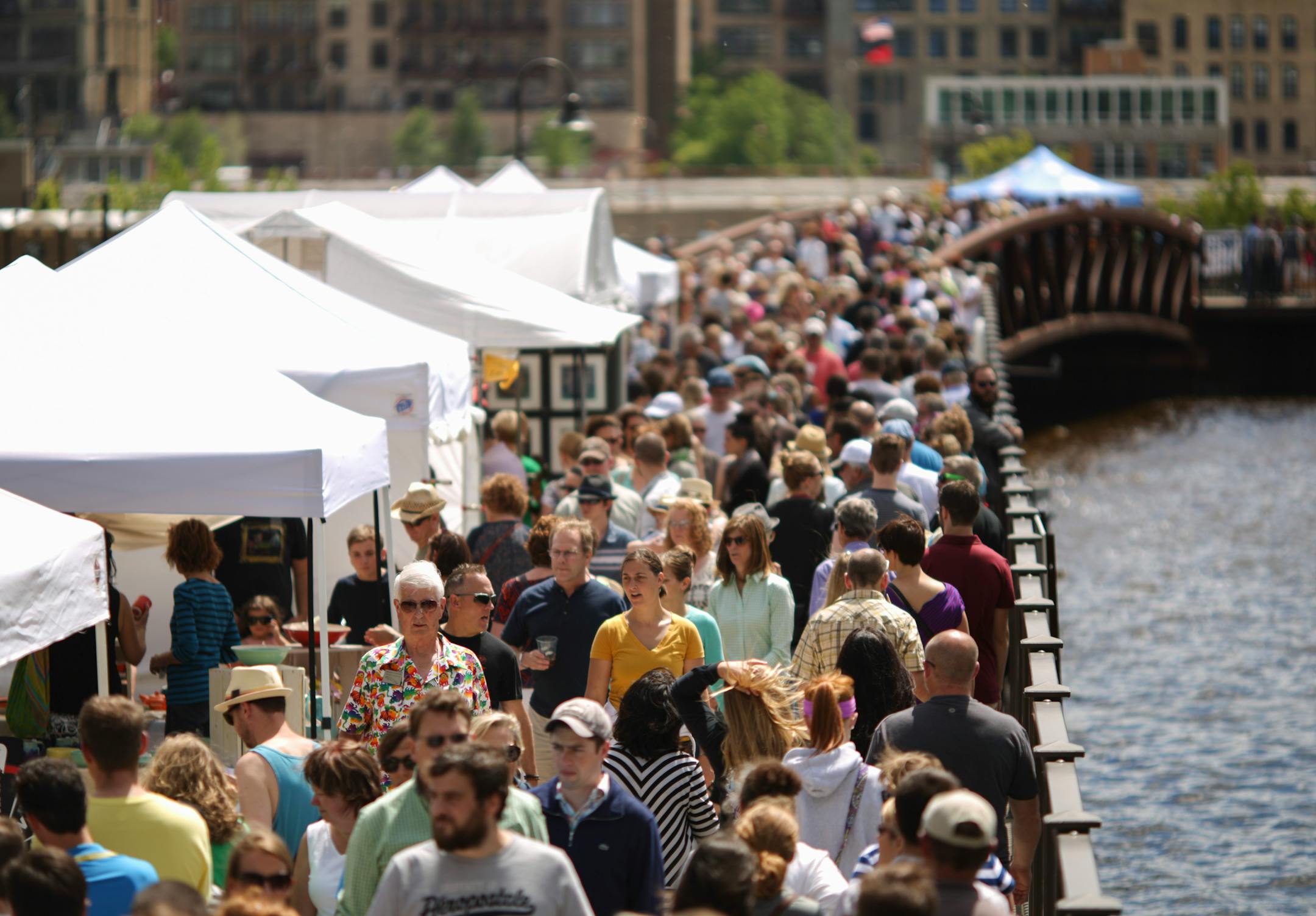 Walking to Water Power Park during last year's fest.