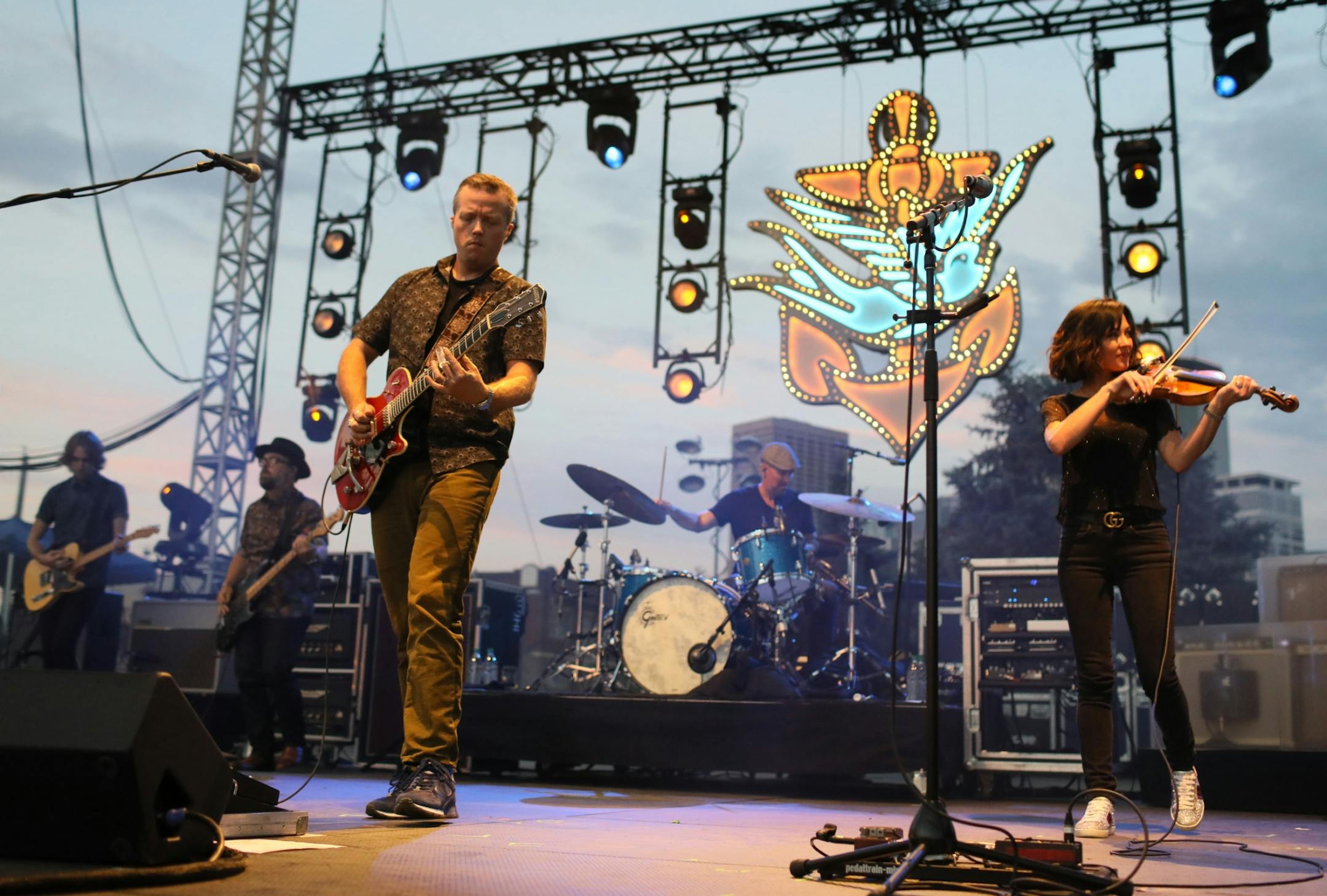 Jason Isbell performed at the Basilica Block Party at the Basilica of St. Mary Friday, July 6, 2018, in Minneapolis, MN.