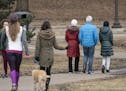 The walking path at Lake of the Isles in Minneapolis, Minn. was full of people out for fresh air on Tuesday, March 17, 2020. ] RENEE JONES SCHNEIDER &