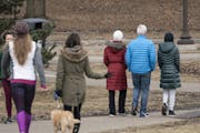 The walking path at Lake of the Isles in Minneapolis, Minn. was full of people out for fresh air on Tuesday, March 17, 2020. ] RENEE JONES SCHNEIDER &