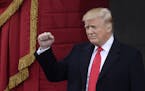 President Donald Trump waves during the 58th Presidential Inauguration on Jan. 20, 2017 in Washington, D.C. (Olivier Douliery/Abaca Press/TNS) ORG XMI