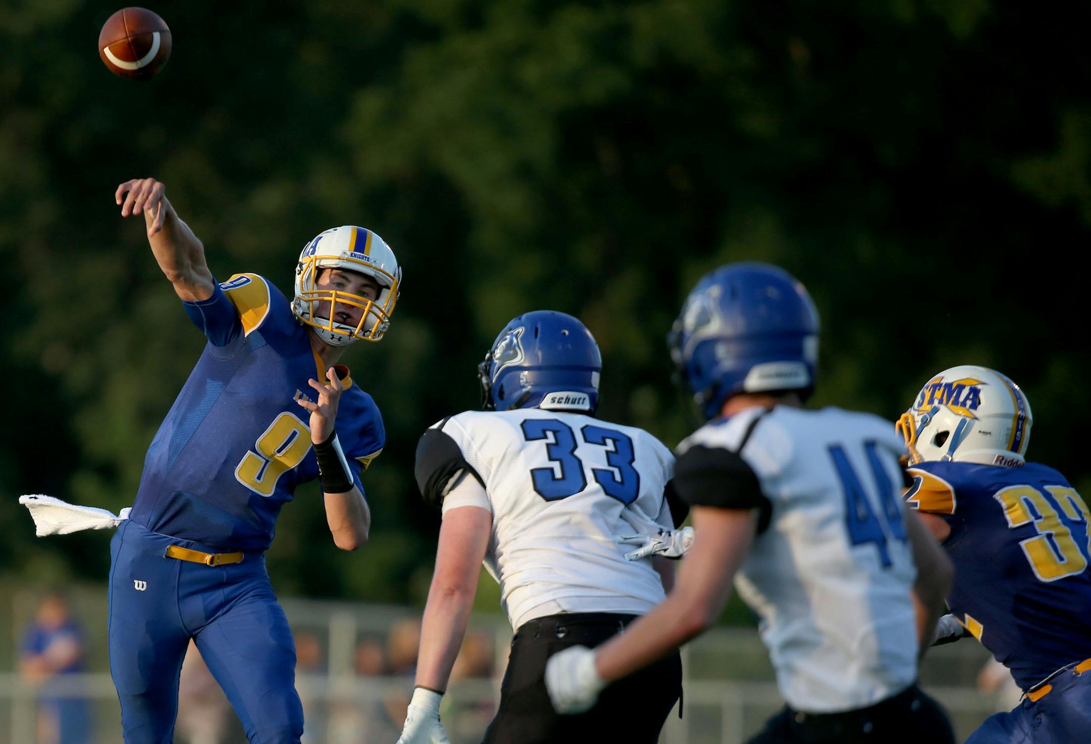 St. Michael-Albertville experienced mixed results with all the rule and schedule changes. (Kyndell Harkness, Star Tribune)