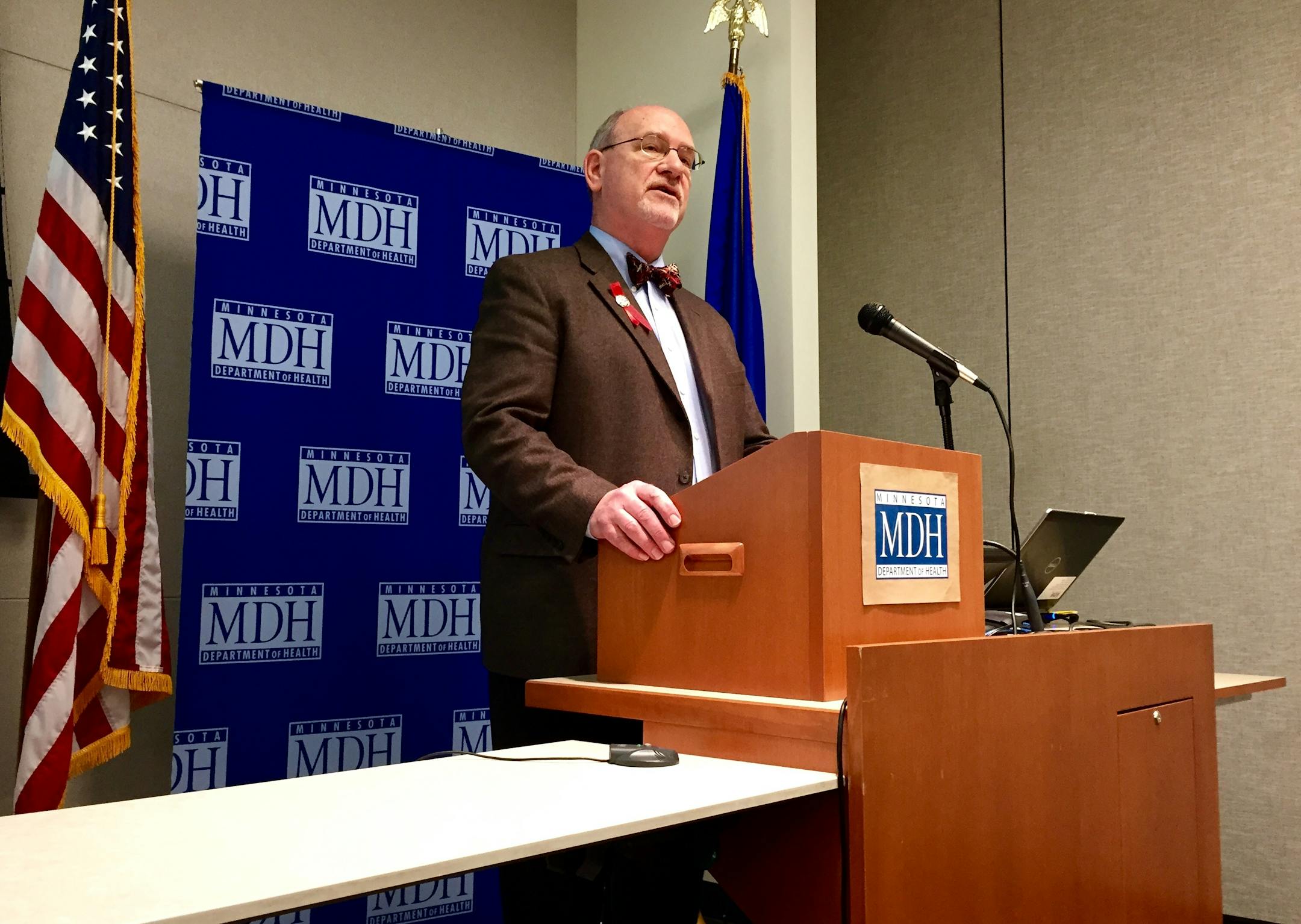 Dr. Ed Ehlinger, commissioner of the Minnesota Department of Health, announced the selection of LeafLine Labs and Minnesota Medical Solutions to become the registered manufacturers responsible for growing, processing, and distributing medical cannabis products as part of the state's new medical cannabis program.